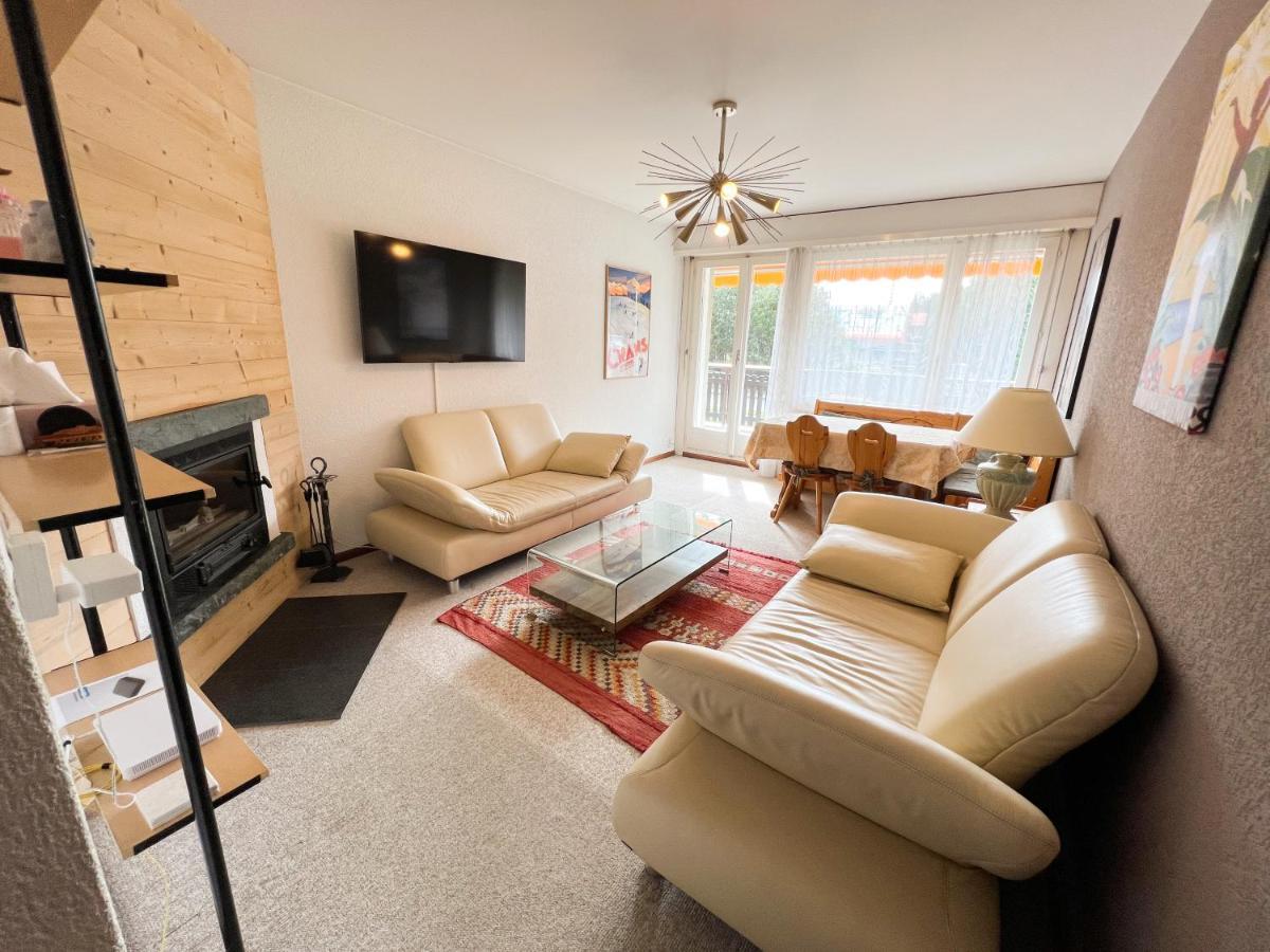 Bel Appartement 3 Pieces Au Pied Des Pistes De Ski Crans-Montana Ngoại thất bức ảnh